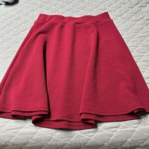SHEIN Burgundy Skater Skirt